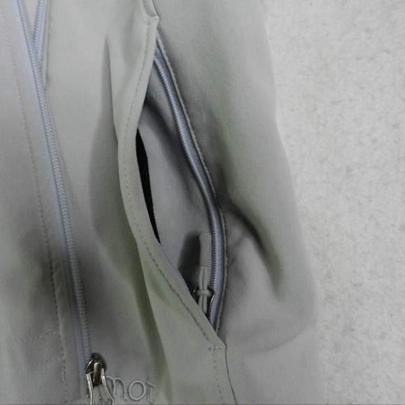 Marmot Windstopper Vest Womens White Fleece Softshell Fur Hood Winter Size Small - Picture 8 of 11